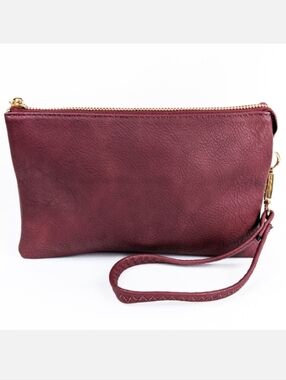 🦋LAST 1🦋 NWT Jen & Co. Riley Crossbody Clutch, Maroon